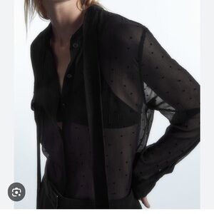 COS  Sheer silk Women's blouse